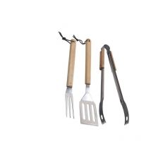 Set 3 ustensiles pour barbecue - Inox