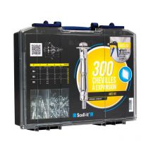 Set 300 scellit Spreizdübel - mit Schrauben + Spreizzange - COF002-SP