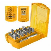 Kit bit esagonali per cacciavite lama e croce Ingco bit set da 30 pz. con cover