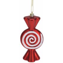 Koopman International B.v. - Pendenti 'caramella Tonda' Rosso E Bianco, Motivo A Chiocciola, Da 17 Cm, Set Da 3 Pezzi