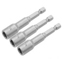 Inserti 6 mm a bussola magnetici attacco 1/4 per avvitatore trapano 3 ma