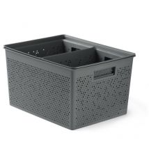 Plasticos Ta-tay - set 4 cestas 2X4L + 12L + 20L bohol tatay gris antracita