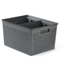 Plasticos Ta-tay - Set 4 Cestas 2x4l + 12l + 20l Bohol Tatay Gris Antracita