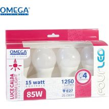 Goccia led : Set in scatola 4Pz A65-15W 4000K D12G12 Driver hq