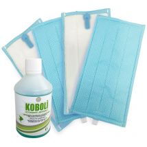 Set 4 panni pulilava folletto sp600 sp600s sp7s liquido universale pavimenti compatibile