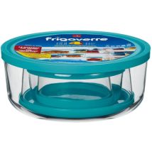 Bormioli Rocco - Contenants De Verre Ronds Pour Ensemble De Nourriture Alimentaire 4 Pcs Bormiolis