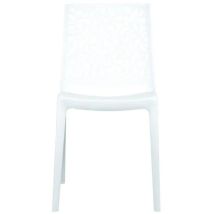 Sedia Da Interno Monoblocco 'london' In Resina Bianco, 44x56x83,5 Cm