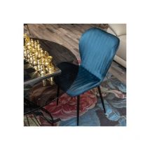 San Marco - Set 4 sedie in velluto Margot Blu