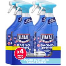 Set 4 Viakal bagno express fiori eleganti 720 ml senza risciacquo