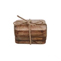 Mica Decorations - set 4UNI. posavasos madera de mango modelo duko