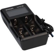 Set 4x CR123A + Xtar VC2 2-Schacht Lithium Ladegerät