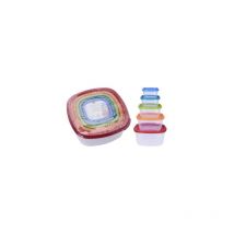 Lot de 5 boîtes à lunch en plastique 911000140 Excellent Houseware