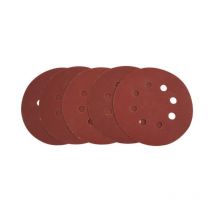 Set 5 feuilles abrasives velcro grain 150 pour ponceuse 79565T (gr.150)