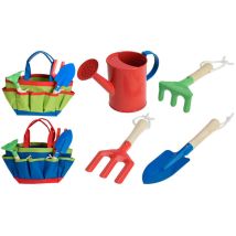 Set 5 Outils Jardinage Enfants – Arrosoir, Râteaux, Pelle – AMBIANCE