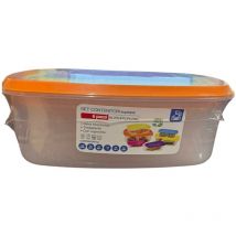 Set 6 contenitori per alimenti impilabili