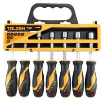 Torx-Schraubendreher Set 7 Stück – Größen: 6mm, 7mm, 8mm, 9mm, 10mm, 11mm, 12mm – Bicomponenten-Griff – TOLSEN