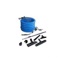 Set 8 accessoires + 1 flexible bleu standard - longueur au choix (de 4 à 15m) - 5m