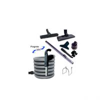 Plastiflex - Set 8 accessoires + 1 flexible premium avec bouton marche/arrêt - longueur au choix (de 6 à 15m) - 10,50m