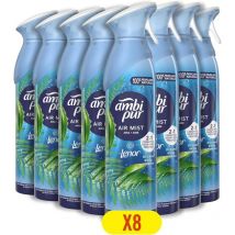 Set 8 ambi pur profumatore per ambienti deodorante spray oceano 185 ml