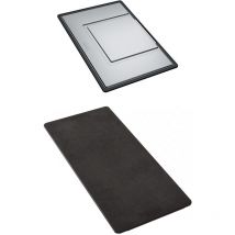 Set accessoires cuves Mythos Inox : égouttoir + planche Franke