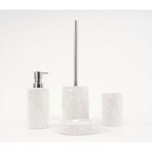 Set accessori bagno bianco