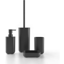 Set accessori bagno nero opaco