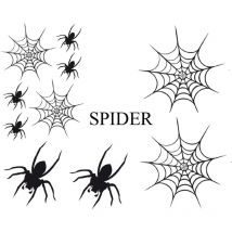 Adnauto - Set Adhesifs -element spider- Noir - promo adn - Car Deco
