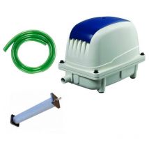 Set Aérateur Bassin Pompe à air 4800 l/h 1 diffuseur 30 cm de long silencieux. Pour 8000 litres environ