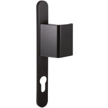 Sofi Red Quadratisch Türgriff Schwarz Ral 9005 Aluminium