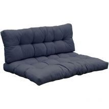 Set 2 anthrazitgraue outdoor-kissen Red Deco riouga