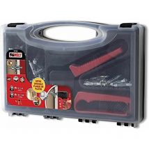 Set aus 40 Metalldübeln + Zange - 30 Dübel Ø4x33mm - 10 Dübel Ø5x36mm + Setzwerkzeug