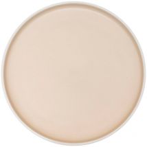 Set aus 6 flachen Tellern Alix Mat Beige D26cm Sg Secret De Gourmet