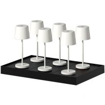 Mini Tischlampen 6er Set Mit Ladestation Kelly Mini H22cm