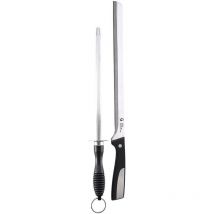 San Ignacio - Set de 2 Stück Schinkenmesser + Edelstahlschärfer sg-4362