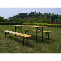 Set birreria richiudibile cm 150 metallo e legno