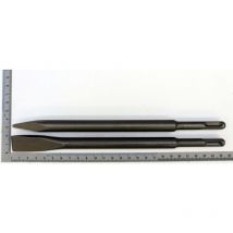 Scheppach 7907900003 Accessoires de perçage et de marteau perforateur/SDS-Plus Plat et burin pointu Kit, compatible avec le dh1300 Plus, diamètre