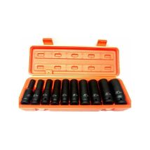 Set Bussole Da 10 Pz - Ad Impatto Da ½' Ingco Con Astuccio Richiudibile In Abs