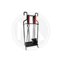 Set Camino 5 Pezzi - Attrezzo Kit - Accessori Caminetto Ferro Bat Per Pulizia -