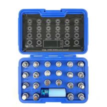 Set 23PZ bussole rimozione smontaggio dadi bloccaggio antifurto ruote vag audi