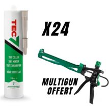 Set colla per fughe Tec7 24 cartucce 310ml bianche + pistola Multigun
