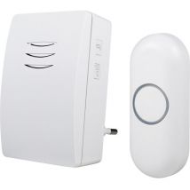 Byron - Set complet pour Sonnette sans fil DBY-21132 100 m blanc Y734622