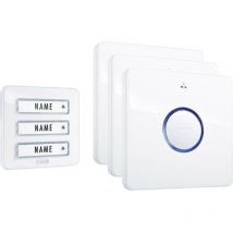 Set complet pour Sonnette sans fil m-e modern-electronics 41097 200 m blanc