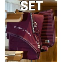 Set completo Livigno HKM coperta più sottosella più lunghina più cavezza più cuffietta coordinati: coperta più sottosella più lunghina più cuffia