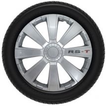 Autostyle - Set copricerchi - 14 pollici - rs-t Grigio metallizzato