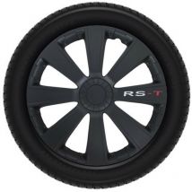 Autostyle - Set copricerchi - 15 pollici - rs-t Nero