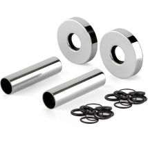 Set copritubo con rosone in ottone colore cromo APM 061TA.70 Cromo