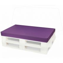 Setgarden - Coussin pour palette 120x50 violet, coussins de jardin, grands coussins de sol, coussins de sol pour enfants Coussin d'extérieur