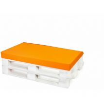 Setgarden - Coussin pour palette 120x50 orange, coussins de jardin, grands coussins de sol, coussins de sol pour enfants Coussin d'extérieur