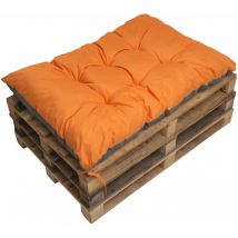 Setgarden - Coussin de palette 120x50cm, coussins de banc Orange, coussins de canapé, coussin de palette, coussin de jardin, coussin