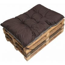Setgarden - Coussin de palette 120x50cm, coussins de banc Marron, coussins de canapé, coussin de palette, coussin de jardin, coussin